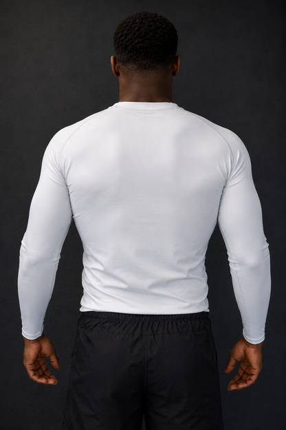 PRIMAL Rashguard Langarm White Nevertap