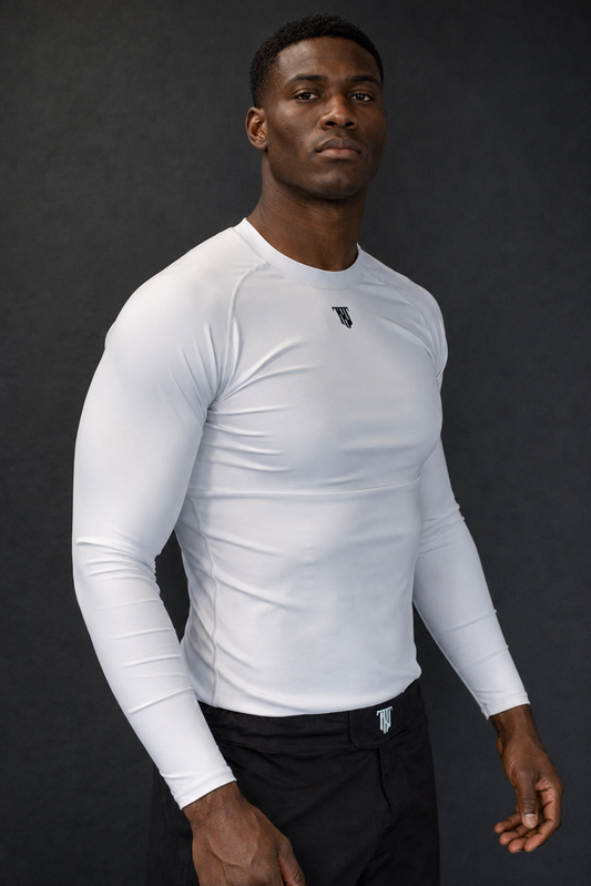 PRIMAL Rashguard Langarm White Nevertap