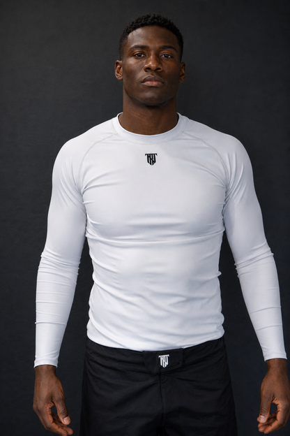 PRIMAL Rashguard Langarm White Nevertap
